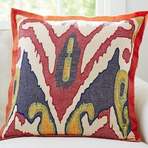 Pottery Barn Lafayette Ikat Pillow Cover, 24”, set of 2